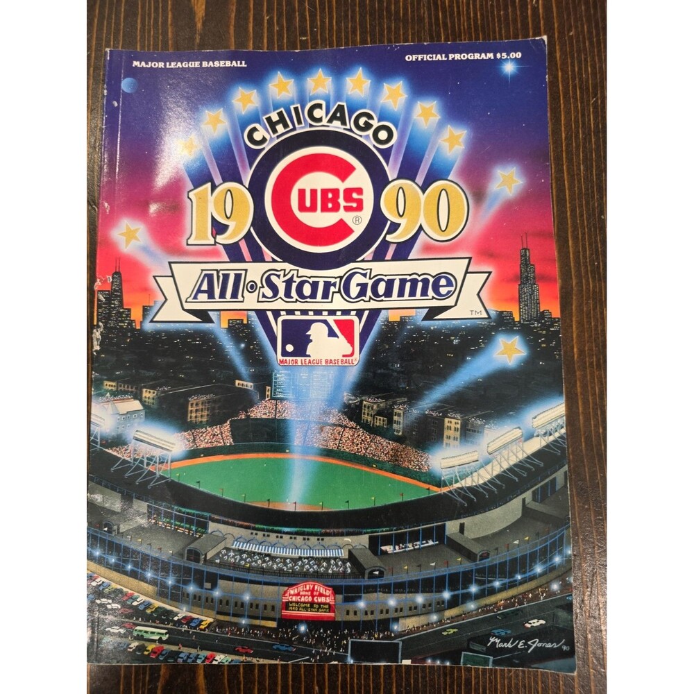 1990 MLB All Star Game Official Program -Wrigley Field Chicago